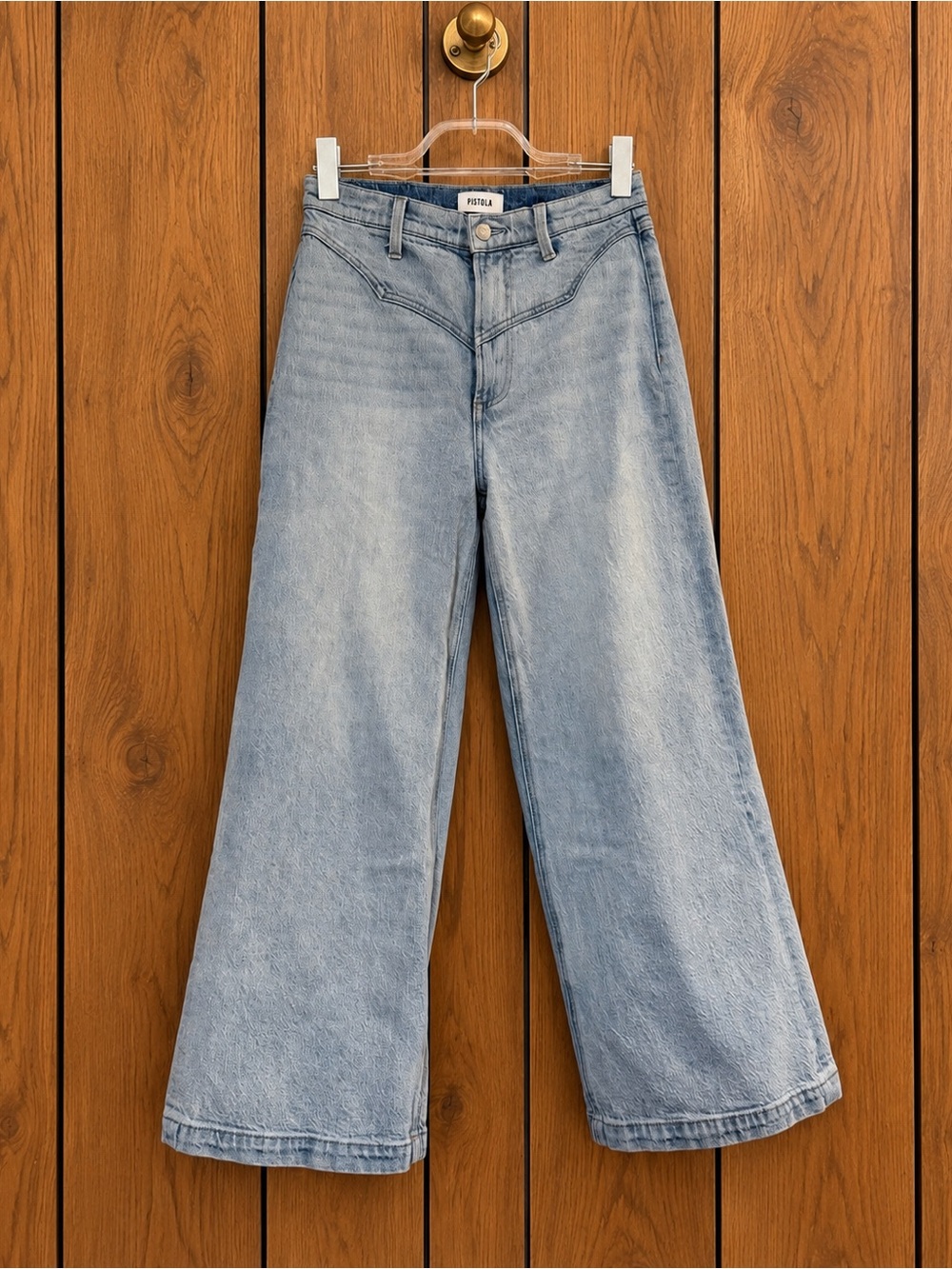 Women’s PISTOLA Lana Crop Western jeans light vintage wash 26